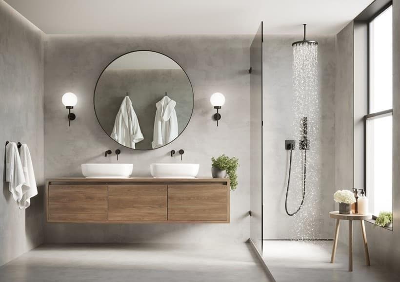 Claves para ahorrar espacio en la reforma de baño